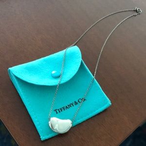 Tiffany & Co. Bean Design Silver Pendant necklace